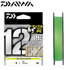 Шнур Daiwa PE Dura 12EX+SI3 Lime Green размотка 200м салатовый